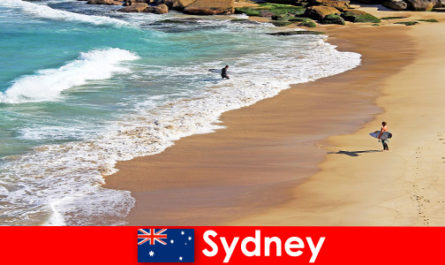 Los turistas de surf disfrutan de lo último en Sydney, Australia