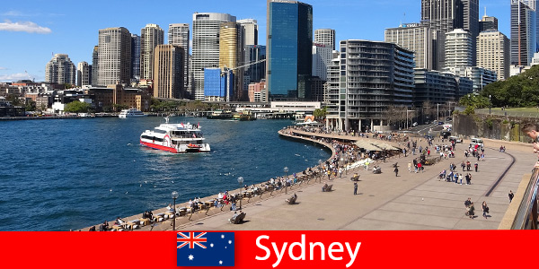 Vistas panorámicas de toda la ciudad de Sydney Australia para visitantes de todo el mundo.