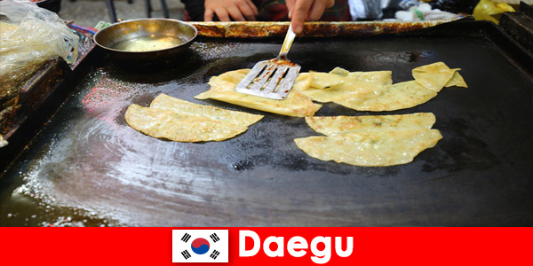 Amplia variedad de delicias locales en Daegu Corea del Sur