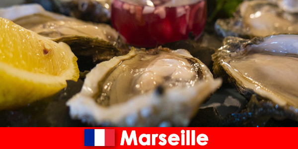Disfrute de mariscos recién pescados y del estilo especial en Marsella Francia