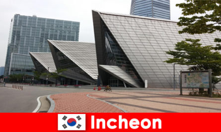 Los turistas en Incheon, Corea del Sur, experimentan contrastes como la gran ciudad y la tradición