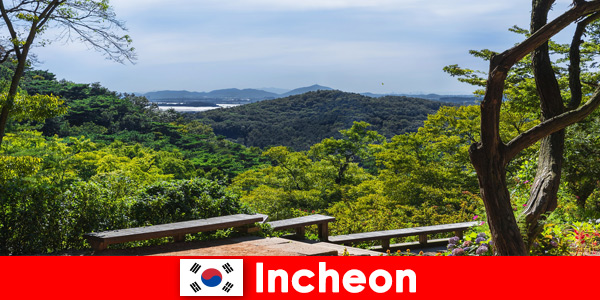Ciudad y naturaleza en Incheon Corea del Sur armonizan muy bien entre sí