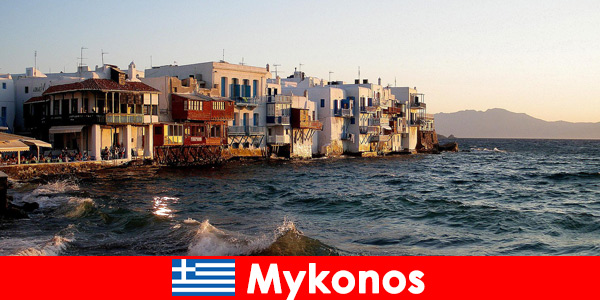 Isla para huéspedes de todo el mundo son bienvenidos en Mykonos Grecia