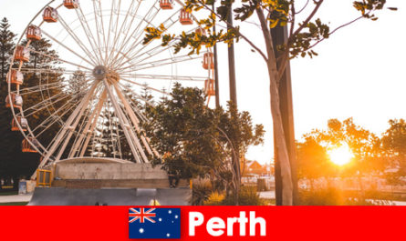 Viaje de placer a Perth Australia con juegos divertidos y muchos espectáculos